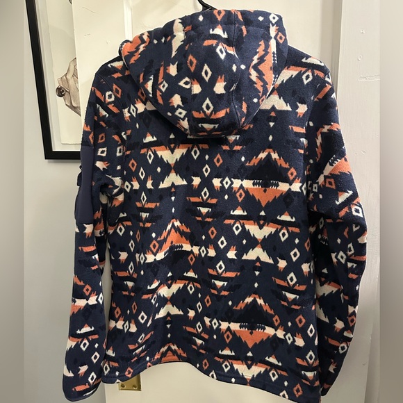 Columbia Quarter Zip patterned fleece sweatshirt - Picture 2 of 6